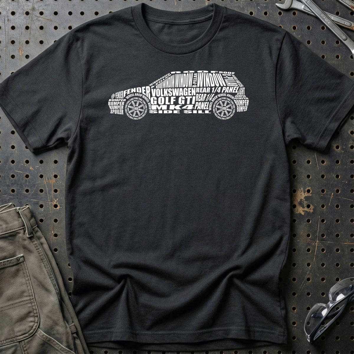 
Volkswagen VW Golf Gti Mk4 T-Shirt – Sort