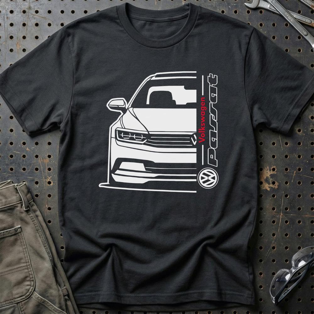 Volkswagen VW Passat B8 T-Shirt-Beklædning-VW-Sort-S-Garage Culture Shop- garage - man cave - merchandise