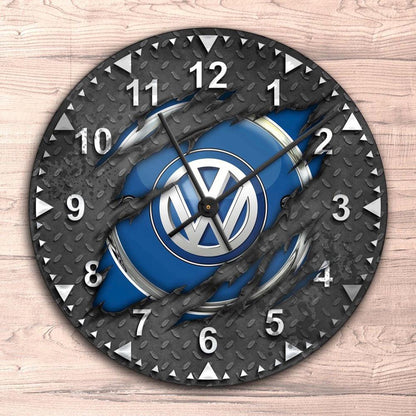 Volkswagen VW Ripped VW Vægur Rundt-Clock-VW-Garage Culture Shop- garage - man cave - merchandise