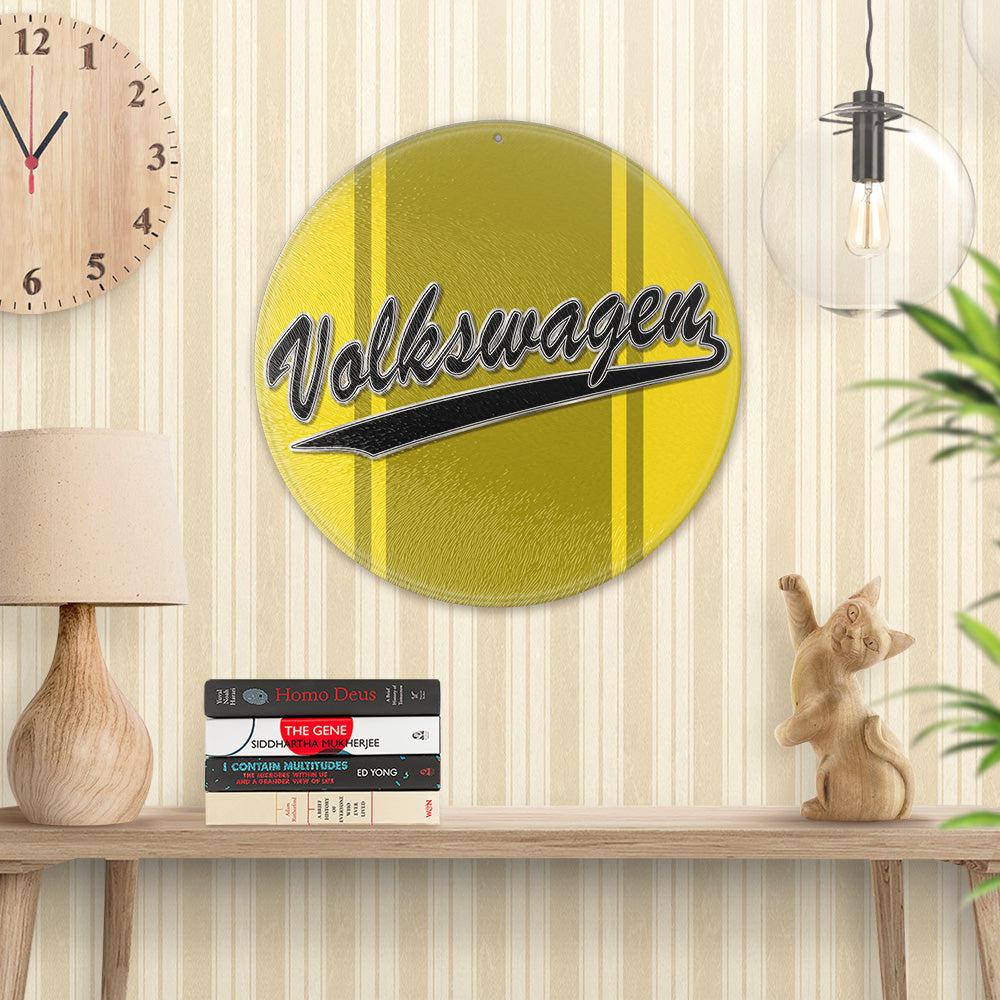 Volkswagen VW Runde Skilte , Musemåtte Rundt , Kop Underlag, Underlagssæt-Runde Skilte-VW-Garage Culture Shop- garage - man cave - merchandise