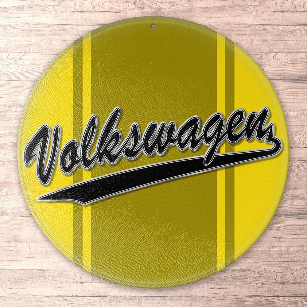 Volkswagen VW Runde Skilte , Musemåtte Rundt , Kop Underlag, Underlagssæt-Runde Skilte-VW-Garage Culture Shop- garage - man cave - merchandise