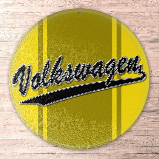 Volkswagen VW Runde Skilte , Musemåtte Rundt , Kop Underlag, Underlagssæt-Runde Skilte-VW-Garage Culture Shop- garage - man cave - merchandise