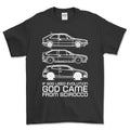 Volkswagen VW Scirocco If God Used Evolution God Came From Scirocco T-Shirt-Beklædning-VW-Sort-S-Garage Culture Shop- garage - man cave - merchandise