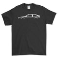 Volkswagen VW Scirocco Type 2 Silhuet T-Shirt-Beklædning-VW-Sort-S-Garage Culture Shop- garage - man cave - merchandise