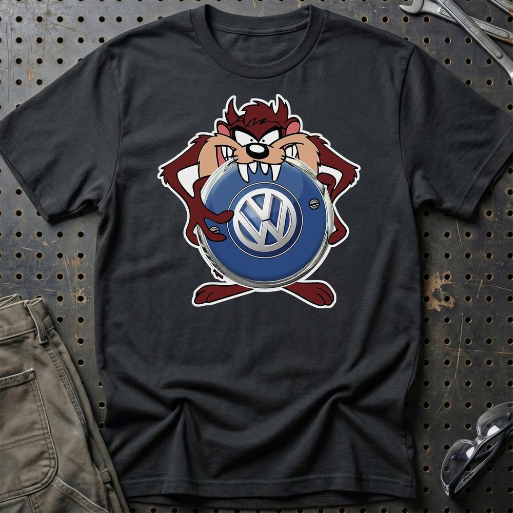 Volkswagen VW TAZ T-Shirt-Beklædning-VW-Sort-S-Garage Culture Shop- garage - man cave - merchandise