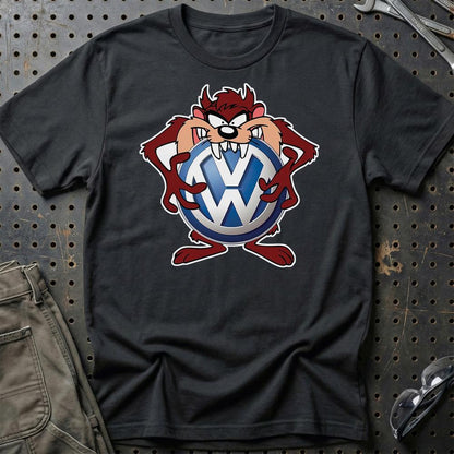 Volkswagen VW TAZ Unisex T-Shirt , Bomuld-Beklædning-VW-Sort-S-Garage Culture Shop- garage - man cave - merchandise
