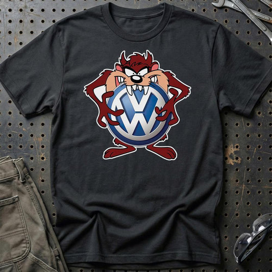 Volkswagen VW TAZ Unisex T-Shirt , Bomuld-Beklædning-VW-Sort-S-Garage Culture Shop- garage - man cave - merchandise