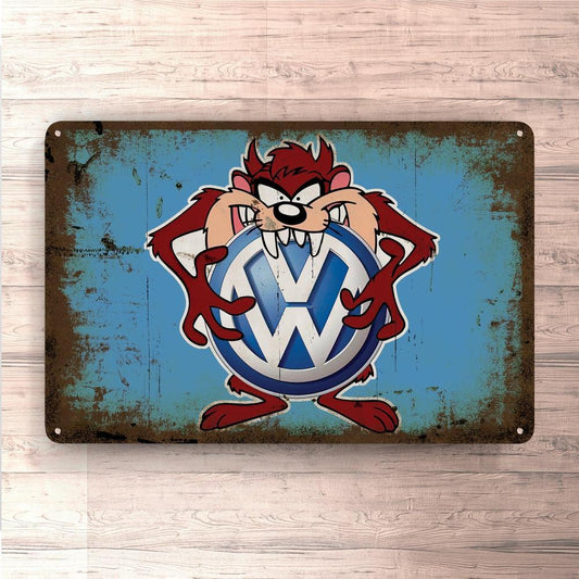 Volkswagen VW Taz Vintage Skilte, Musemåtte, Dørmåtte , Plakat-Skilte-VW-Garage Culture Shop- garage - man cave - merchandise
