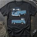
Volkswagen VW Type 2 T1 Spleetscreen Pickup Unisex T-Shirt – Sort – print foran