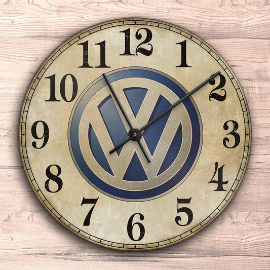 Volkswagen VW Vægur Rundt-Clock-VW-Garage Culture Shop- garage - man cave - merchandise