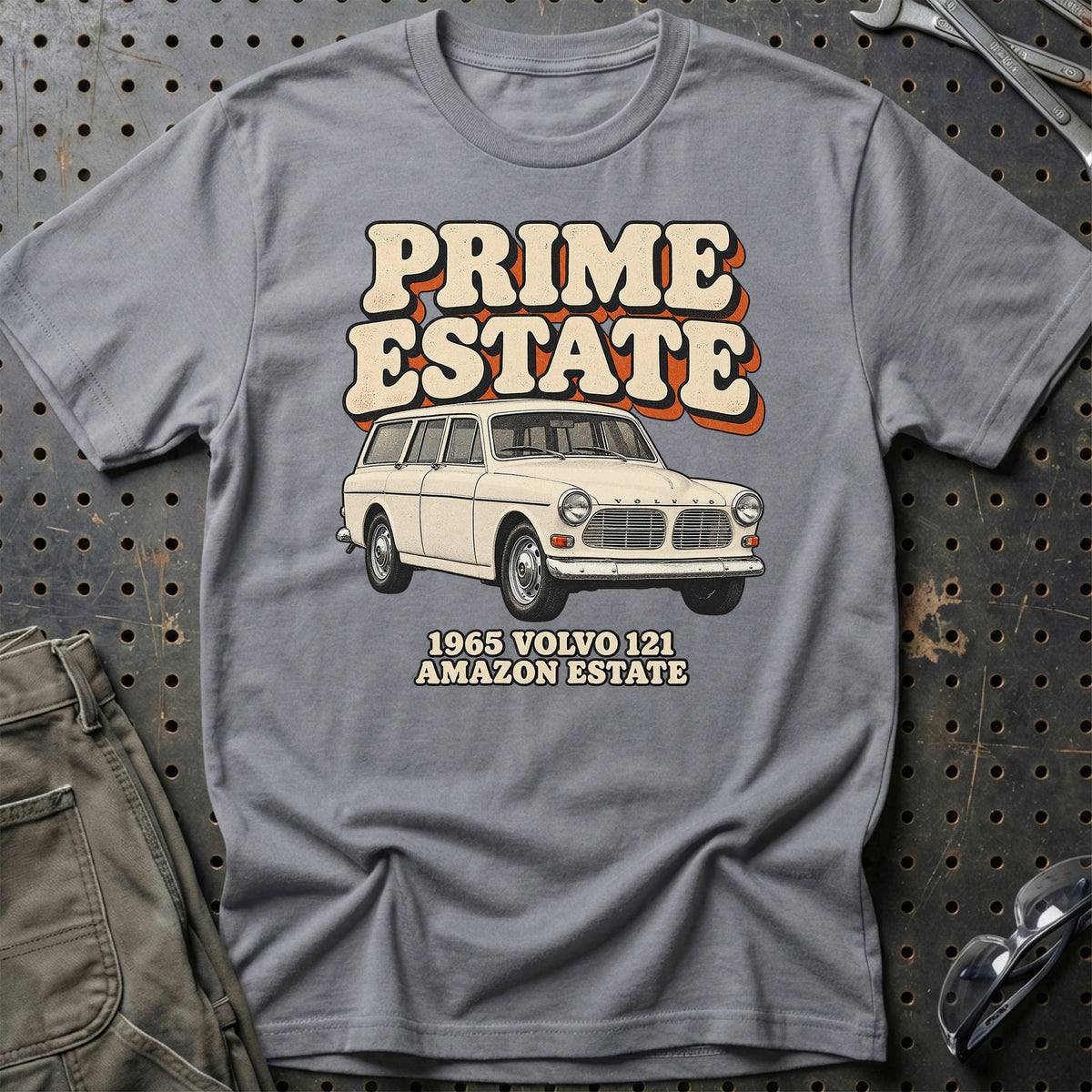 
Volvo 121 Amazon Estate 1965 – Prime Estate T-Shirt – Grå Sport