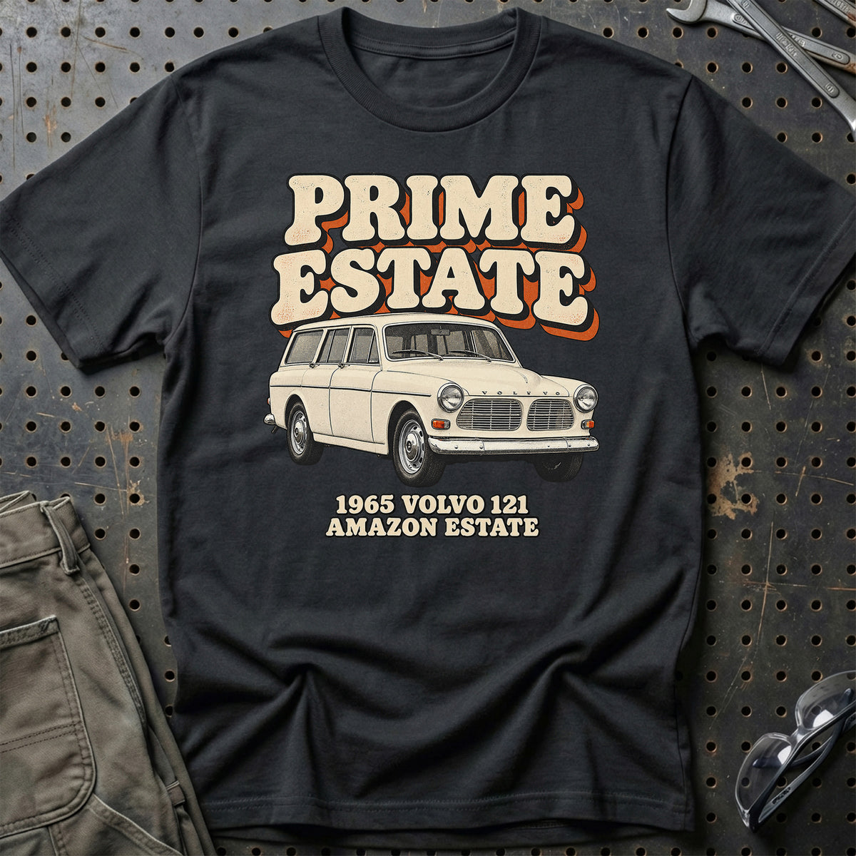 
Volvo 121 Amazon Estate 1965 – Prime Estate T-Shirt – Sort