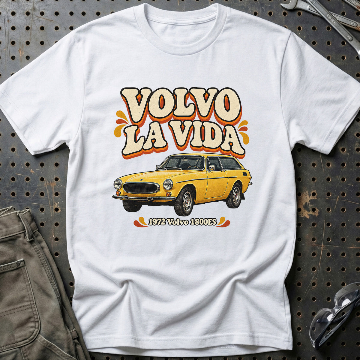 
Volvo 1800ES 1972 – Volvo La Vida T-Shirt – Hvid
