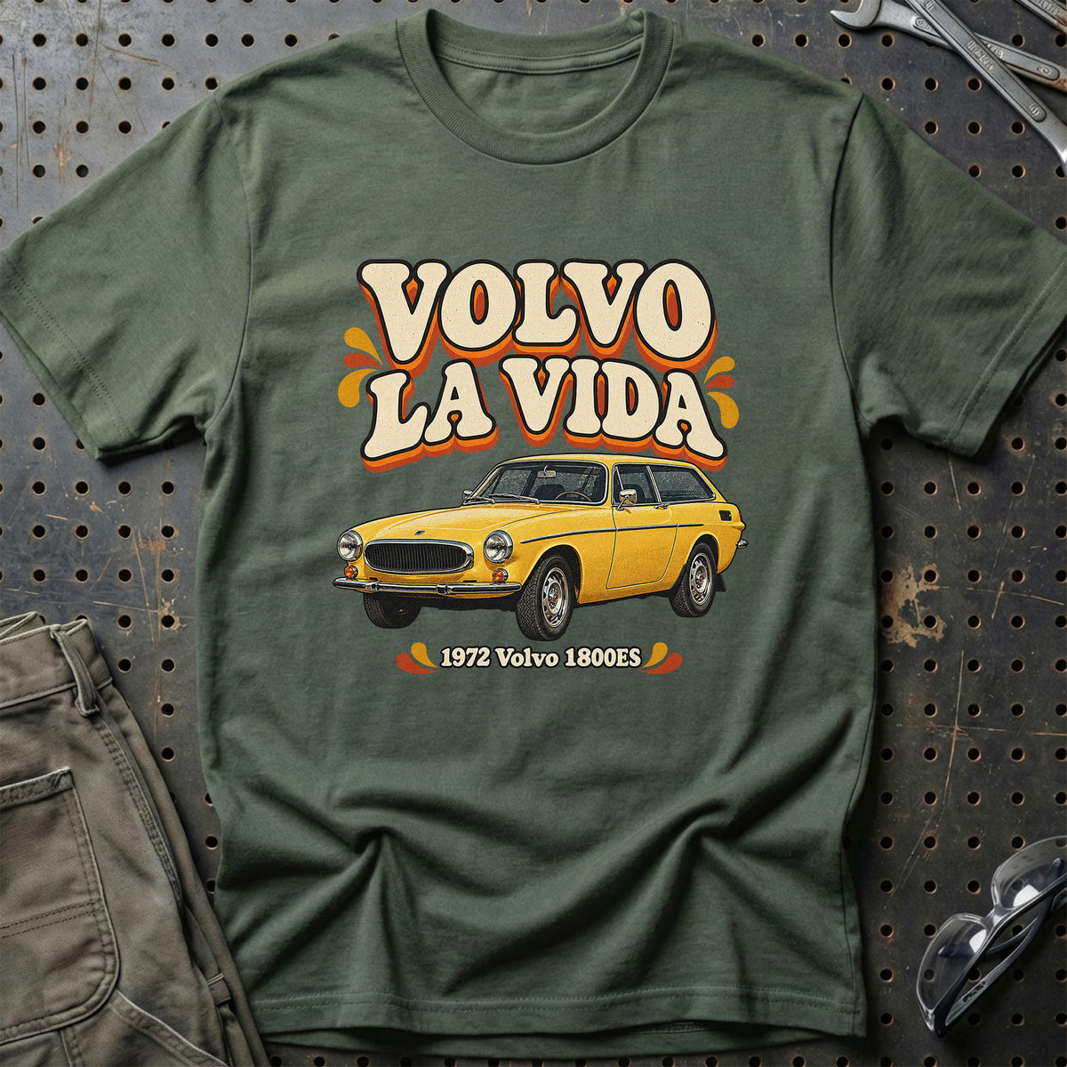 
Volvo 1800ES 1972 – Volvo La Vida T-Shirt – Grøn Militær
