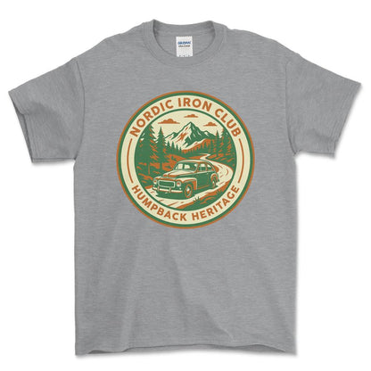 Volvo 544 Nordic Iron Club - Unisex T-Shirt-Beklædning-Volvo-Grå Sport-S-Garage Culture Shop- garage - man cave - merchandise