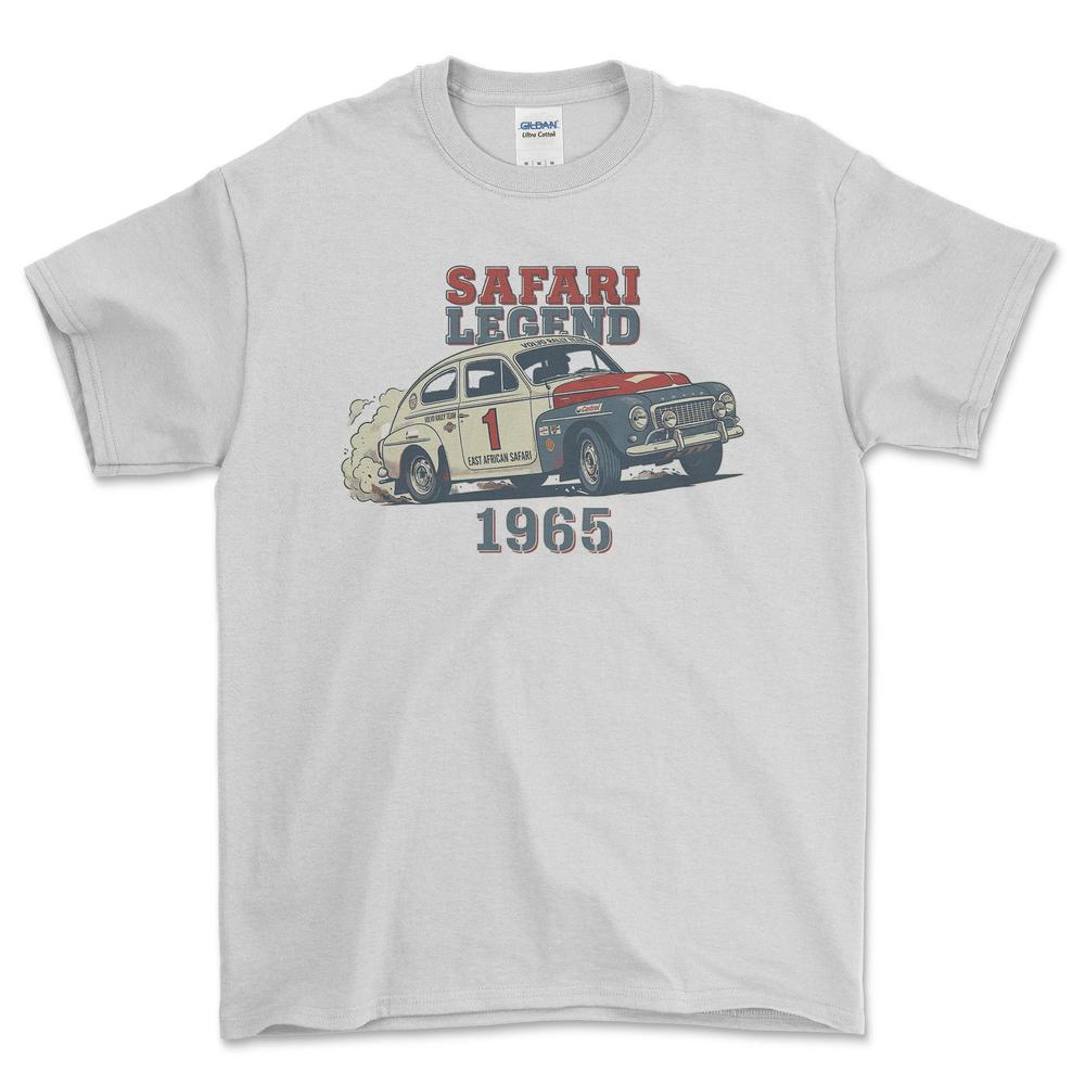 Volvo 544 Safari Legend - Unisex T-Shirt-Beklædning-Volvo-Hvid-S-Garage Culture Shop- garage - man cave - merchandise