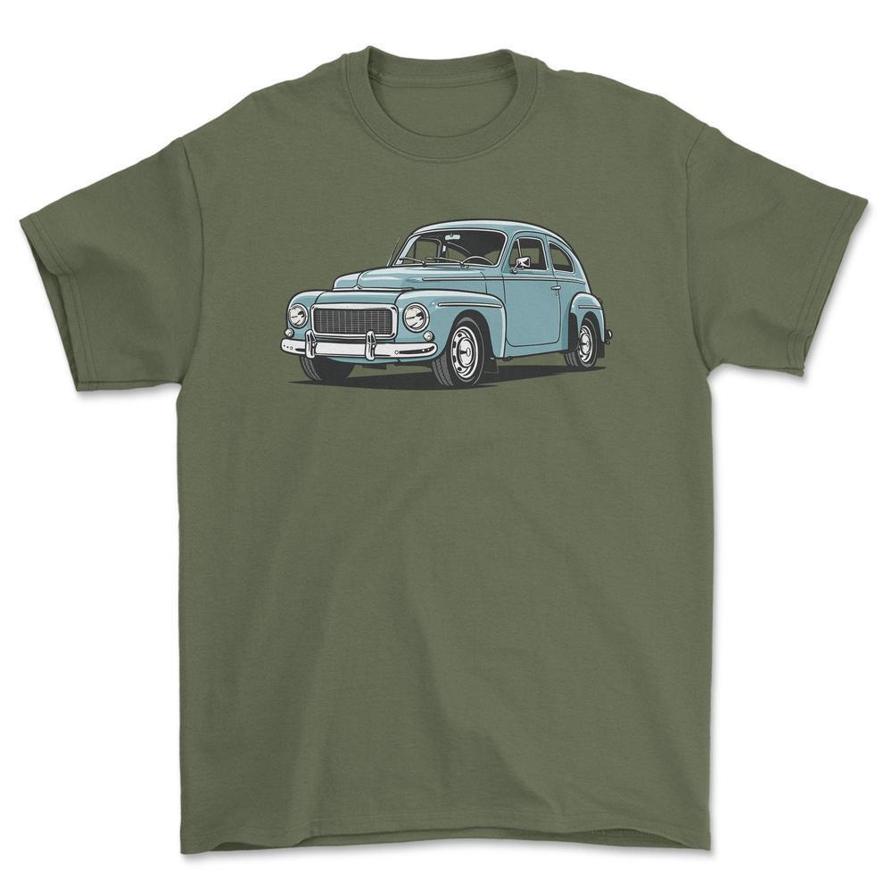 Volvo 544 - Unisex T-Shirt-Beklædning-Volvo-Grøn Militær-S-Garage Culture Shop- garage - man cave - merchandise
