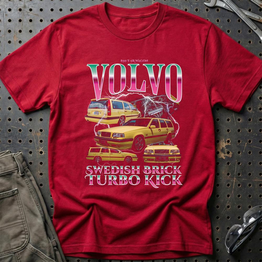 Volvo 850 - Bootleg Style T-Shirt-Beklædning-Volvo-Garage Culture Shop- garage - man cave - merchandise