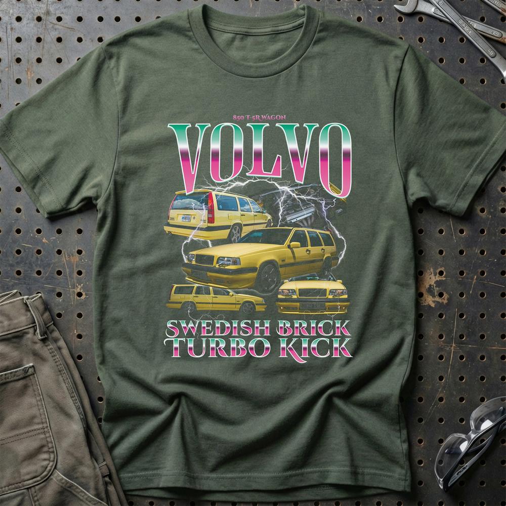 Volvo 850 - Bootleg Style T-Shirt-Beklædning-Volvo-Garage Culture Shop- garage - man cave - merchandise
