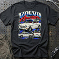 Volvo Amazon T-Shirt-Beklædning-Volvo-Sort-S-Garage Culture Shop- garage - man cave - merchandise