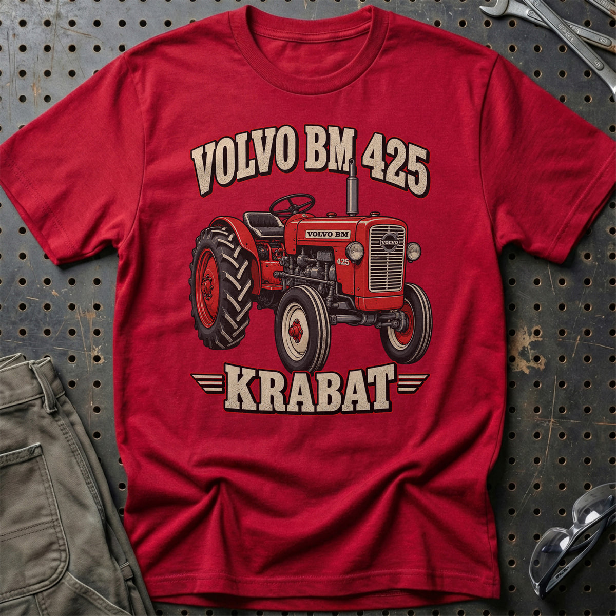 Volvo BM 425 – Krabat T-Shirt-Beklædning-Volvo BM-Rød-S-Garage Culture Shop- garage - man cave - merchandise