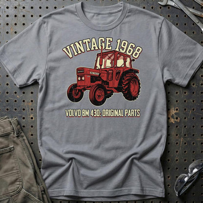 Volvo BM 430 Vintage 1968 - Unisex T-Shirt-Beklædning-Volvo BM-Grå Sport-S-Garage Culture Shop- garage - man cave - merchandise