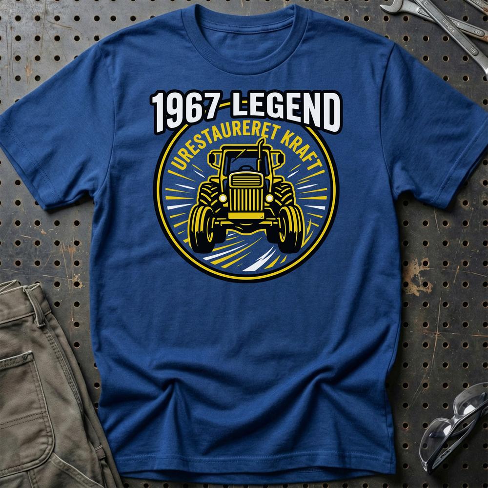 Volvo BM 800 1967 Legend T-Shirt-Beklædning-Volvo BM-Blå Royal-S-Garage Culture Shop- garage - man cave - merchandise