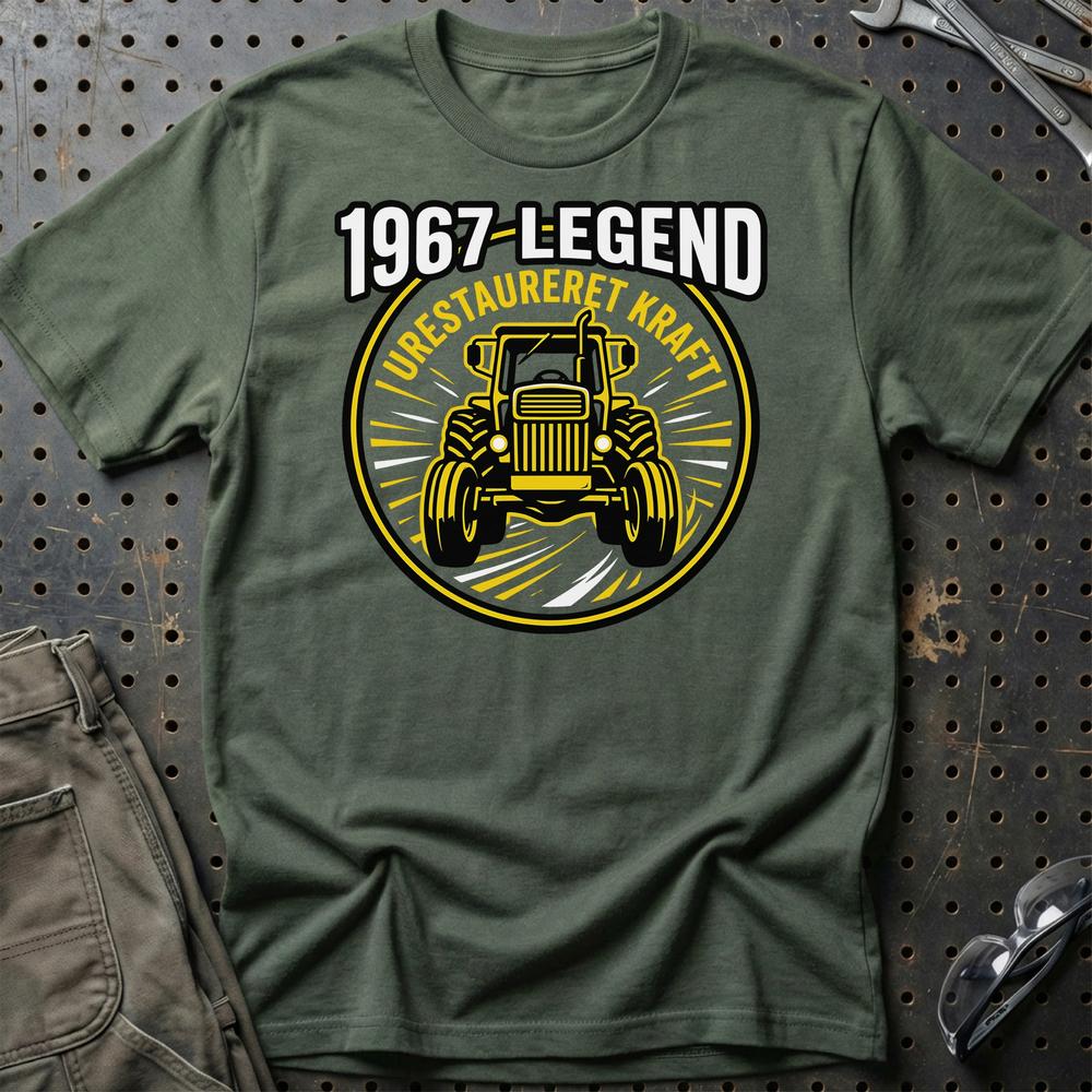 Volvo BM 800 1967 Legend T-Shirt-Beklædning-Volvo BM-Grøn Militær-S-Garage Culture Shop- garage - man cave - merchandise