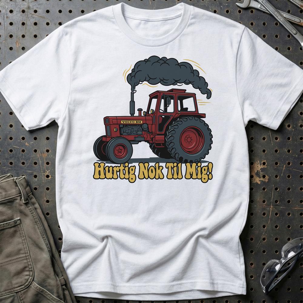 Volvo BM 800 T-Shirt - Hurtig Nok Til Mig T-Shirt-Beklædning-Volvo BM-Hvid-S-Garage Culture Shop- garage - man cave - merchandise