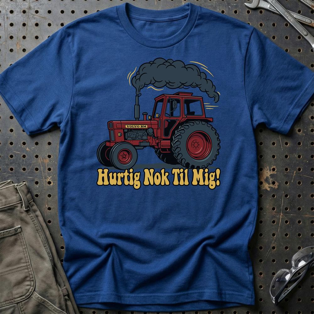 Volvo BM 800 T-Shirt - Hurtig Nok Til Mig T-Shirt-Beklædning-Volvo BM-Blå Royal-S-Garage Culture Shop- garage - man cave - merchandise