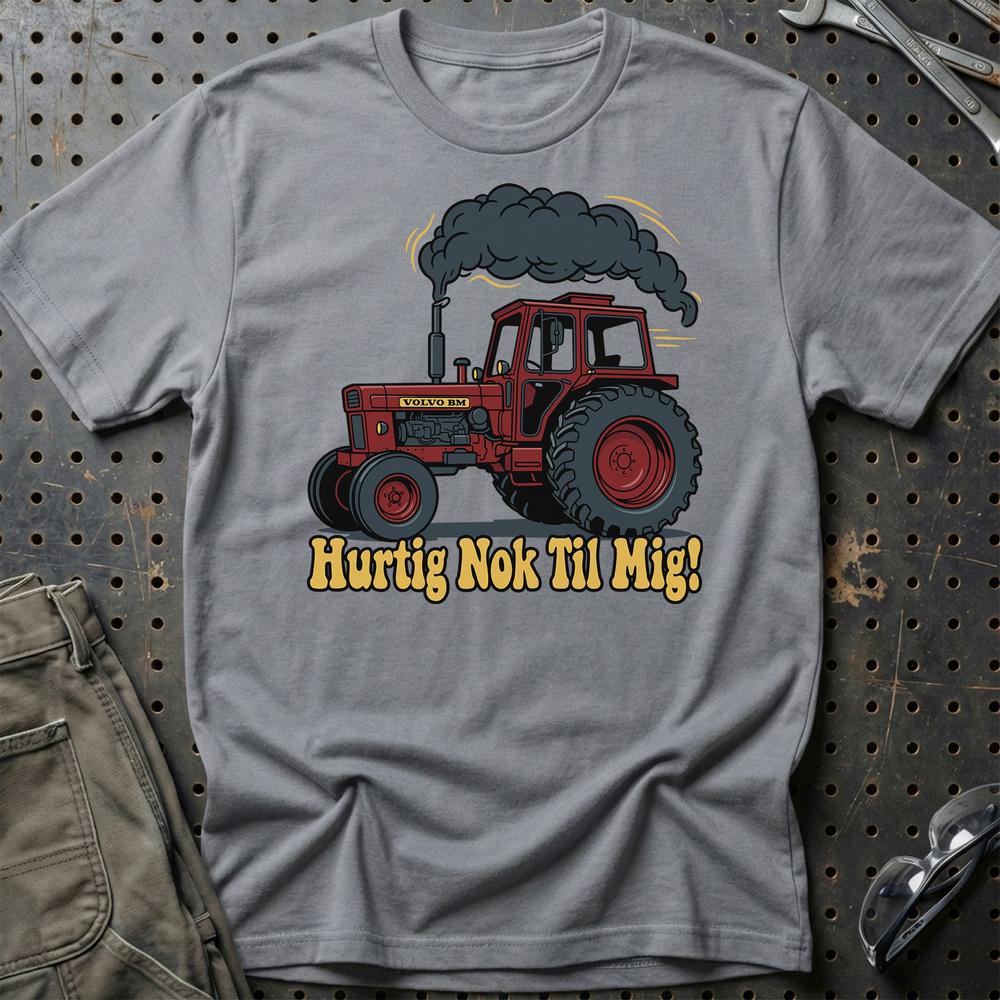 Volvo BM 800 T-Shirt - Hurtig Nok Til Mig T-Shirt-Beklædning-Volvo BM-Grå Sport-S-Garage Culture Shop- garage - man cave - merchandise