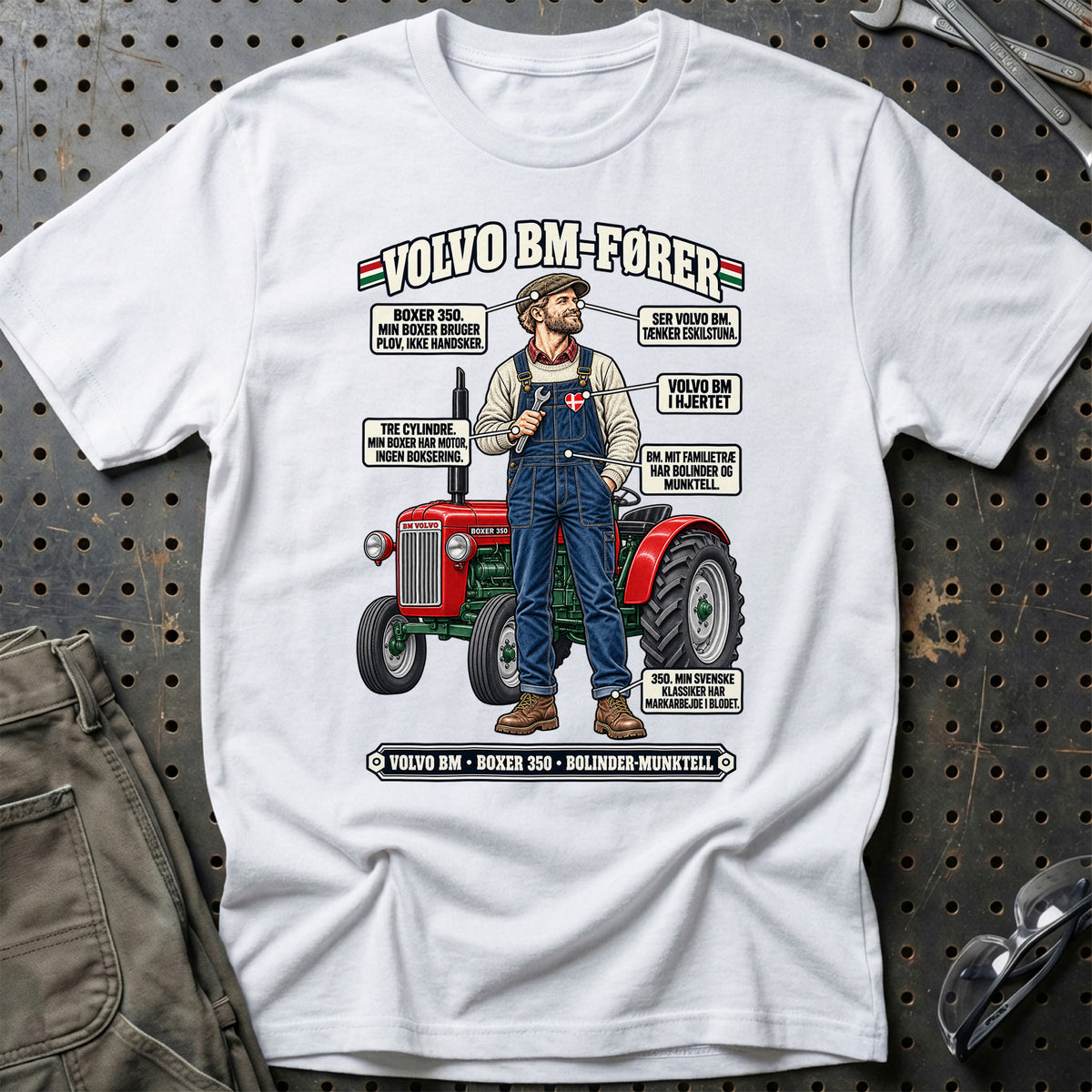 
Volvo BM-Fører T-Shirt – Hvid
