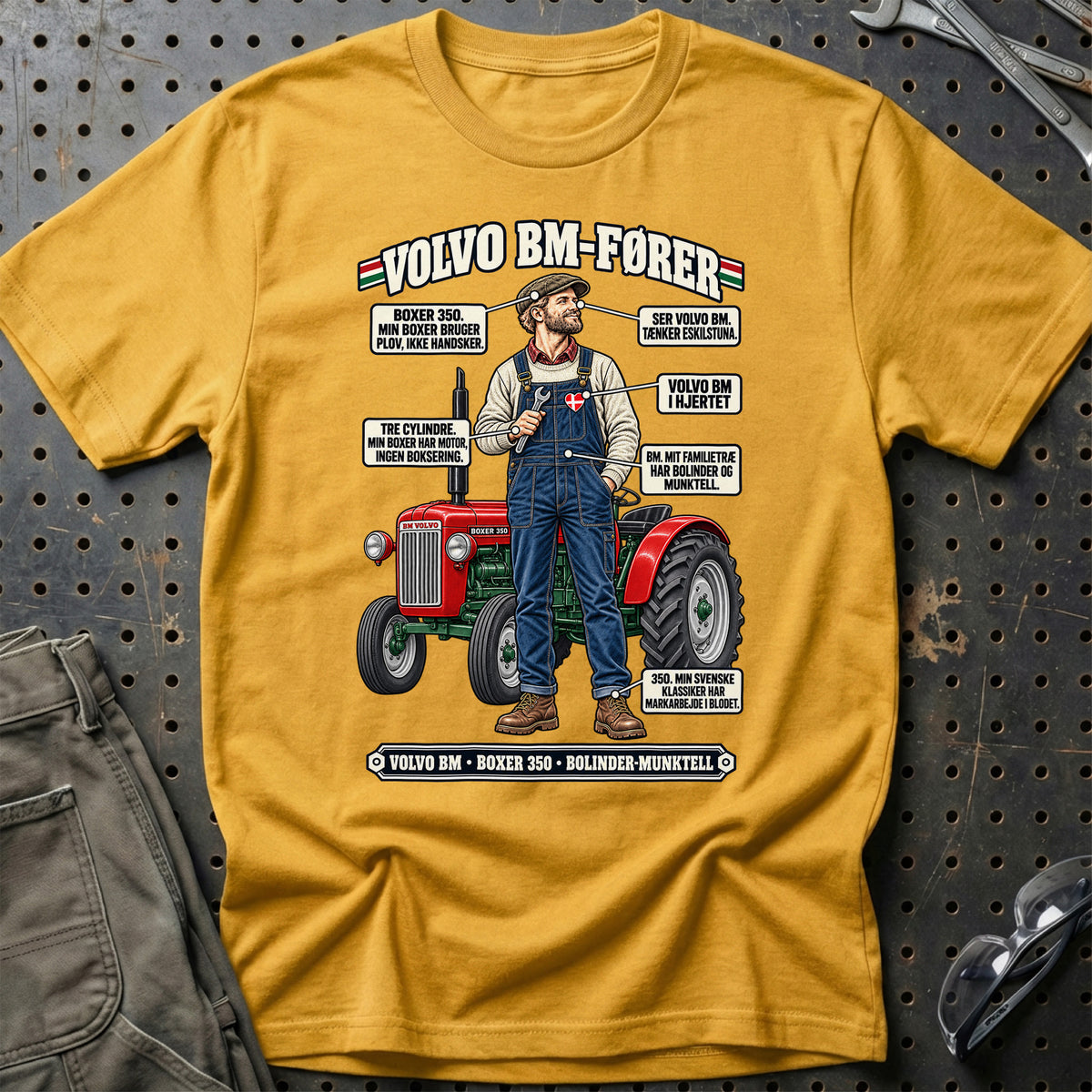 
Volvo BM-Fører T-Shirt – Guld