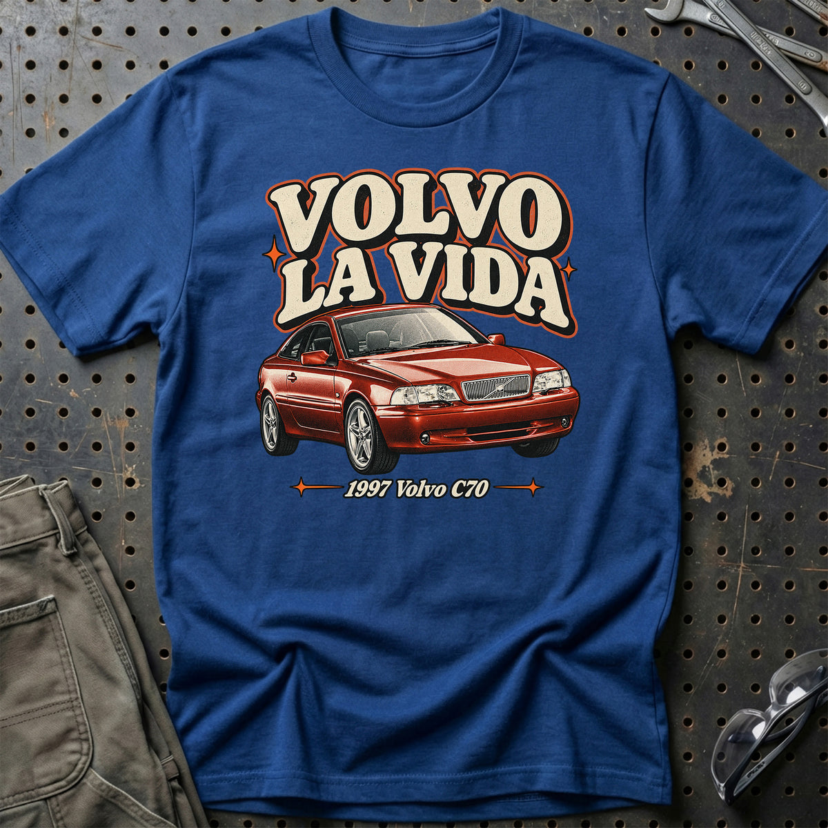 
Volvo C70 1997 – Volvo La Vida T-Shirt – Blå Royal