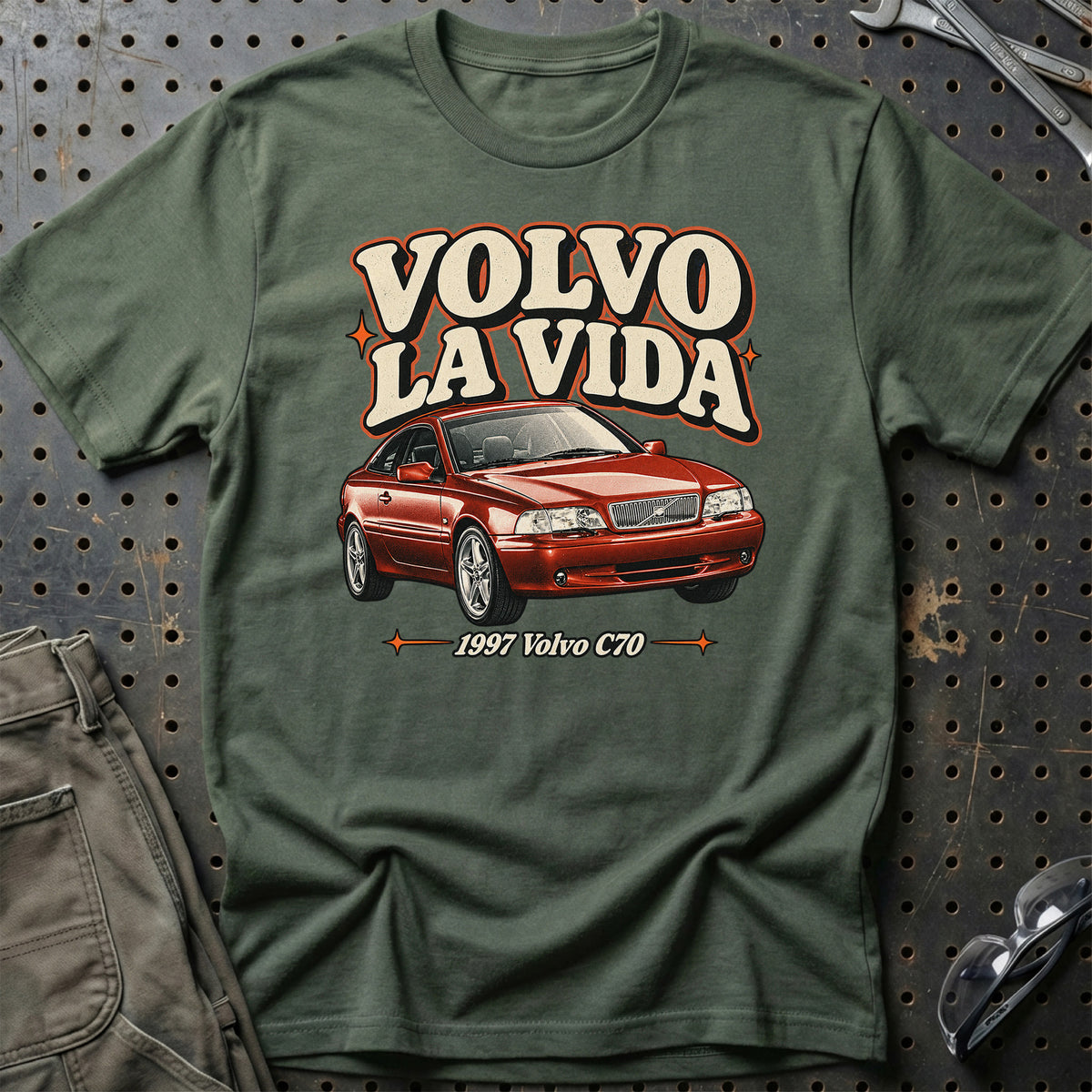 
Volvo C70 1997 – Volvo La Vida T-Shirt – Grøn Militær