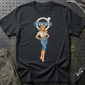 Volvo Retro Pinup T-Shirt – Sort