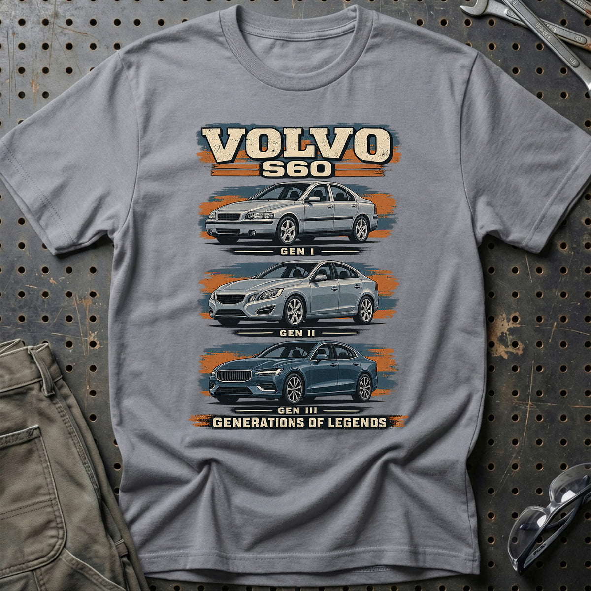 
Volvo S60 – Generations of Legends T-Shirt – Grå Sport