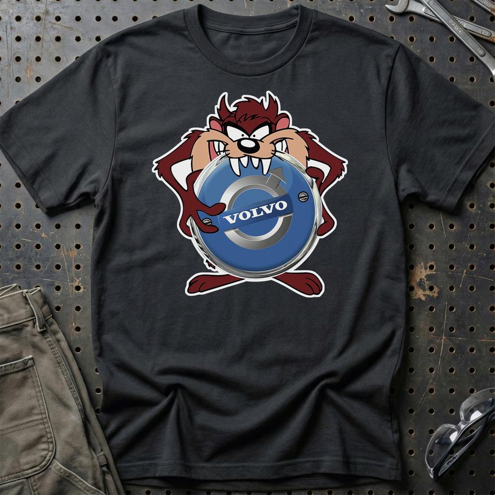 Volvo TAZ T-Shirt-Beklædning-Volvo-Sort-S-Garage Culture Shop- garage - man cave - merchandise