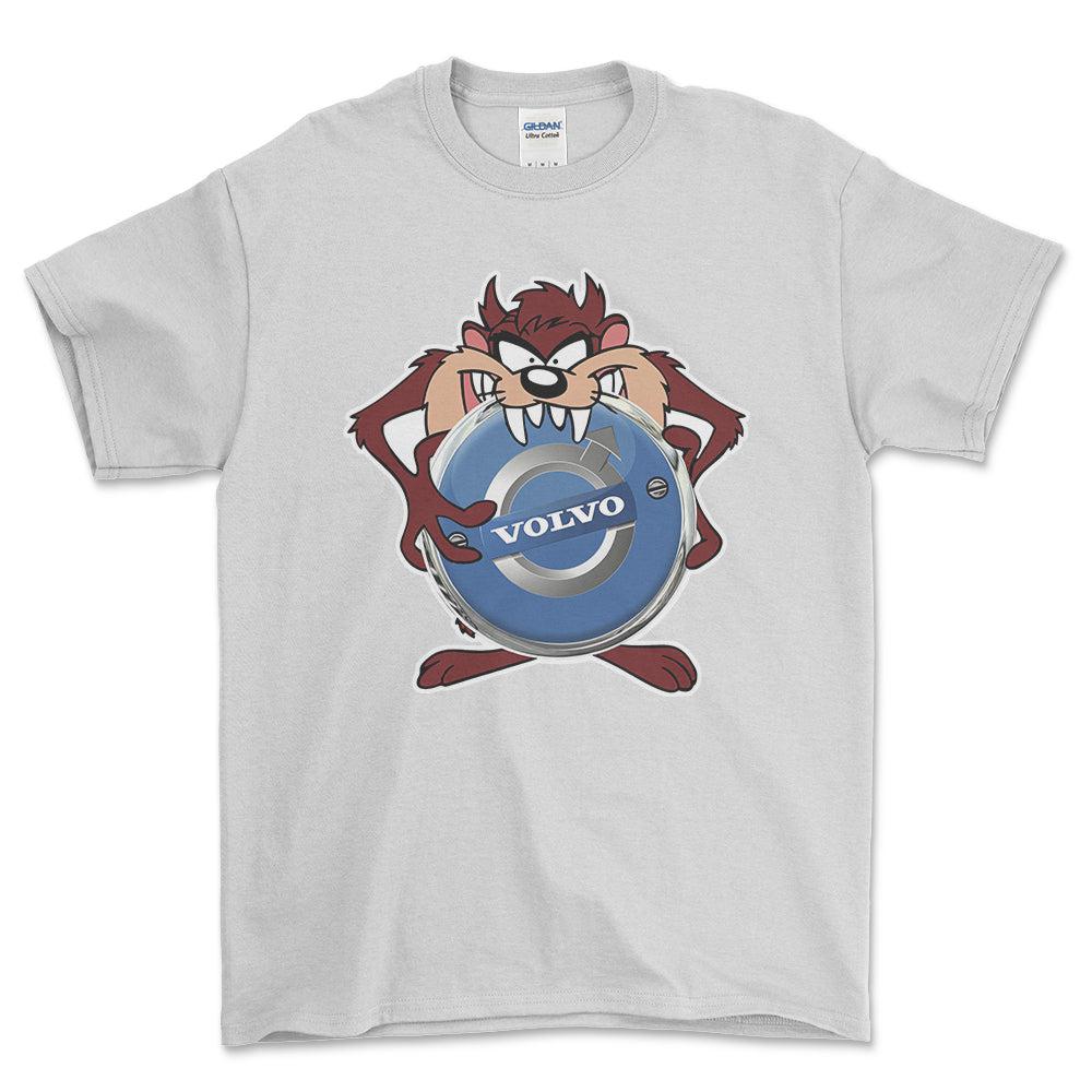 Volvo TAZ Unisex T-Shirt , Bomuld-Beklædning-Volvo-Hvid-S-Forside-Garage Culture Shop- garage - man cave - merchandise
