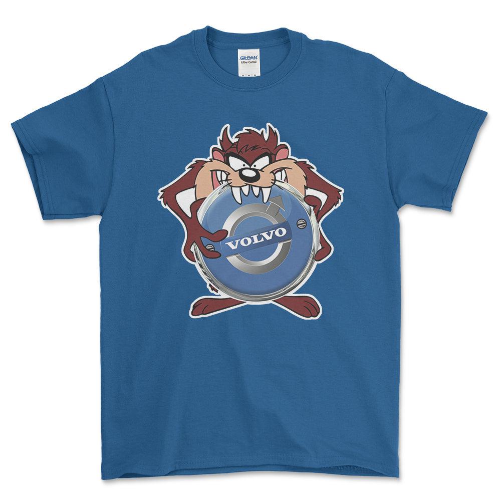 Volvo TAZ Unisex T-Shirt , Bomuld-Beklædning-Volvo-Blå Royal-S-Forside-Garage Culture Shop- garage - man cave - merchandise