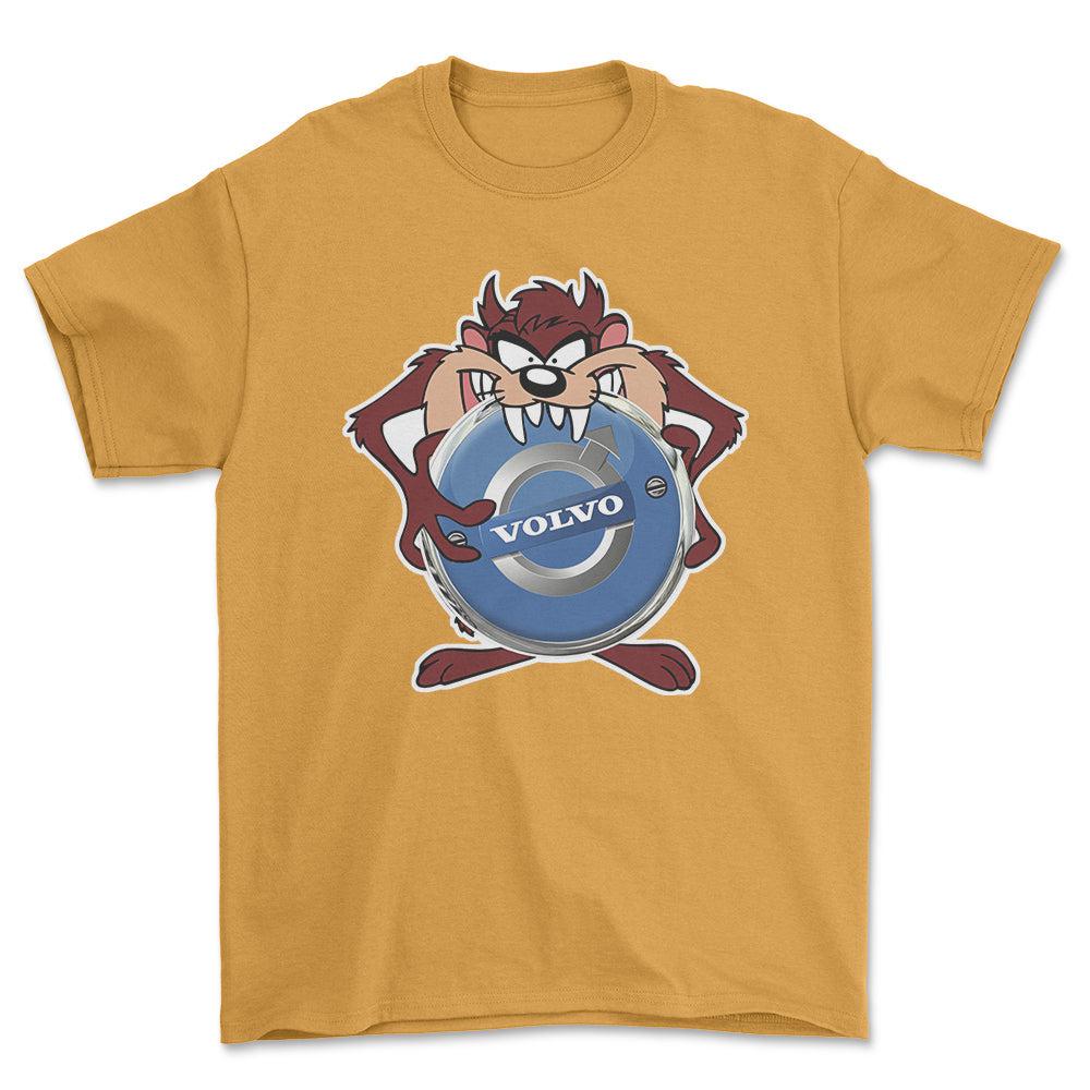 Volvo TAZ Unisex T-Shirt , Bomuld-Beklædning-Volvo-Guld-S-Forside-Garage Culture Shop- garage - man cave - merchandise