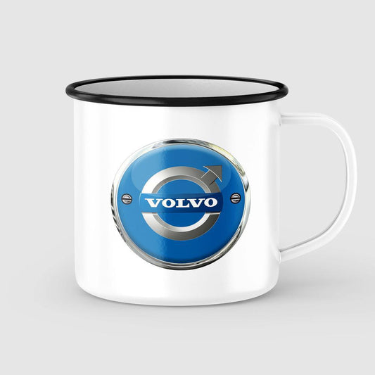 Volvo Vintage Emaljekrus-Krus-Volvo-Garage Culture Shop- garage - man cave - merchandise