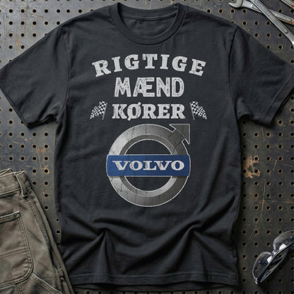 Volvo Rigtige Mænd Kører Volvo - Unisex T-Shirt , Bomuld