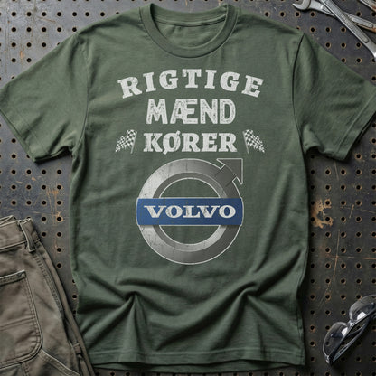 Volvo Rigtige Mænd Kører Volvo - Unisex T-Shirt , Bomuld