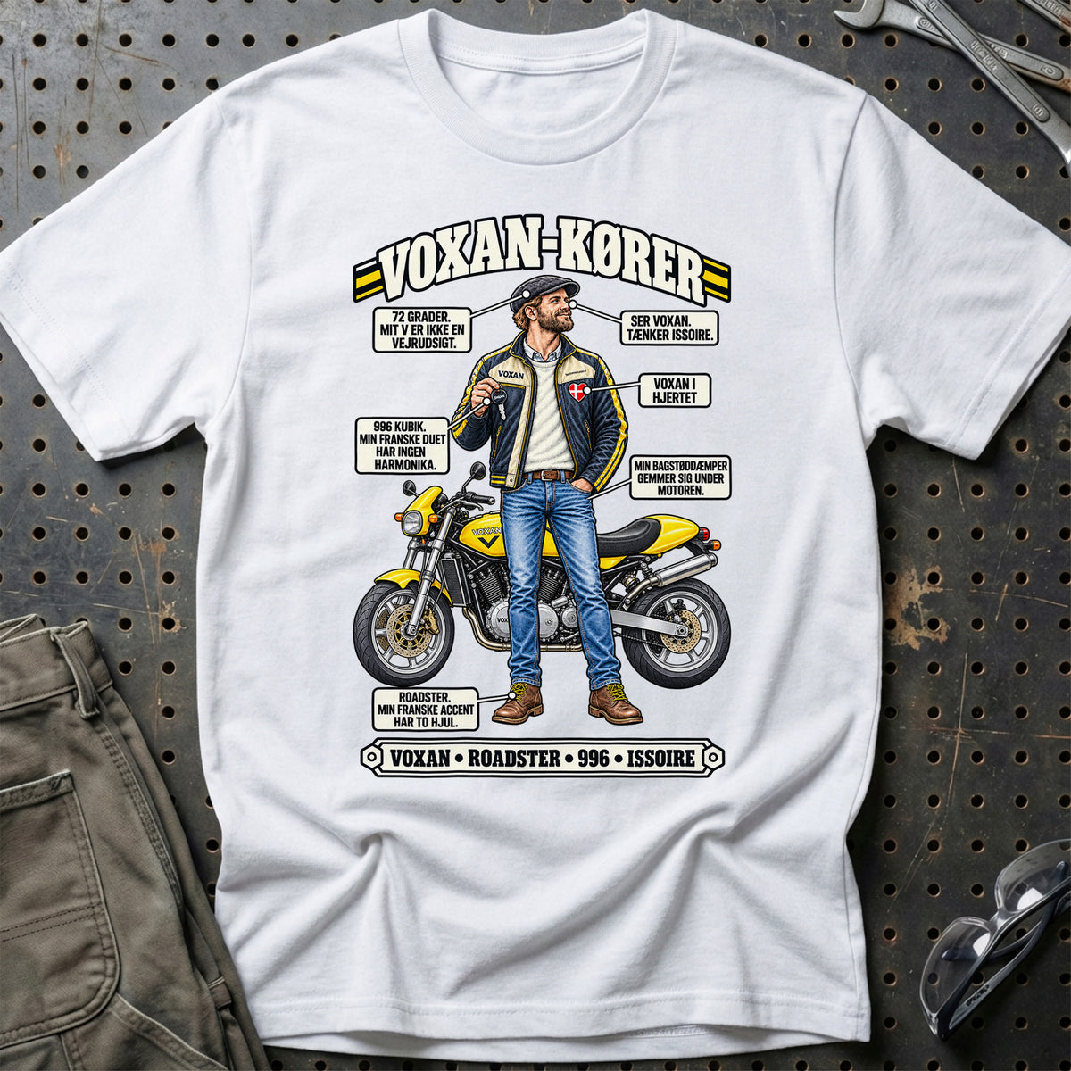 
Voxan-Kører T-Shirt – Hvid