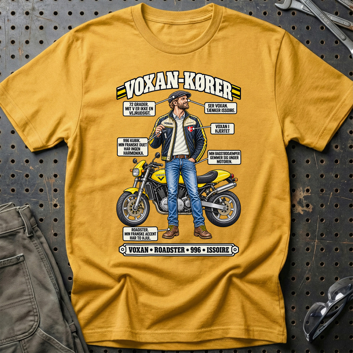 
Voxan-Kører T-Shirt – Guld