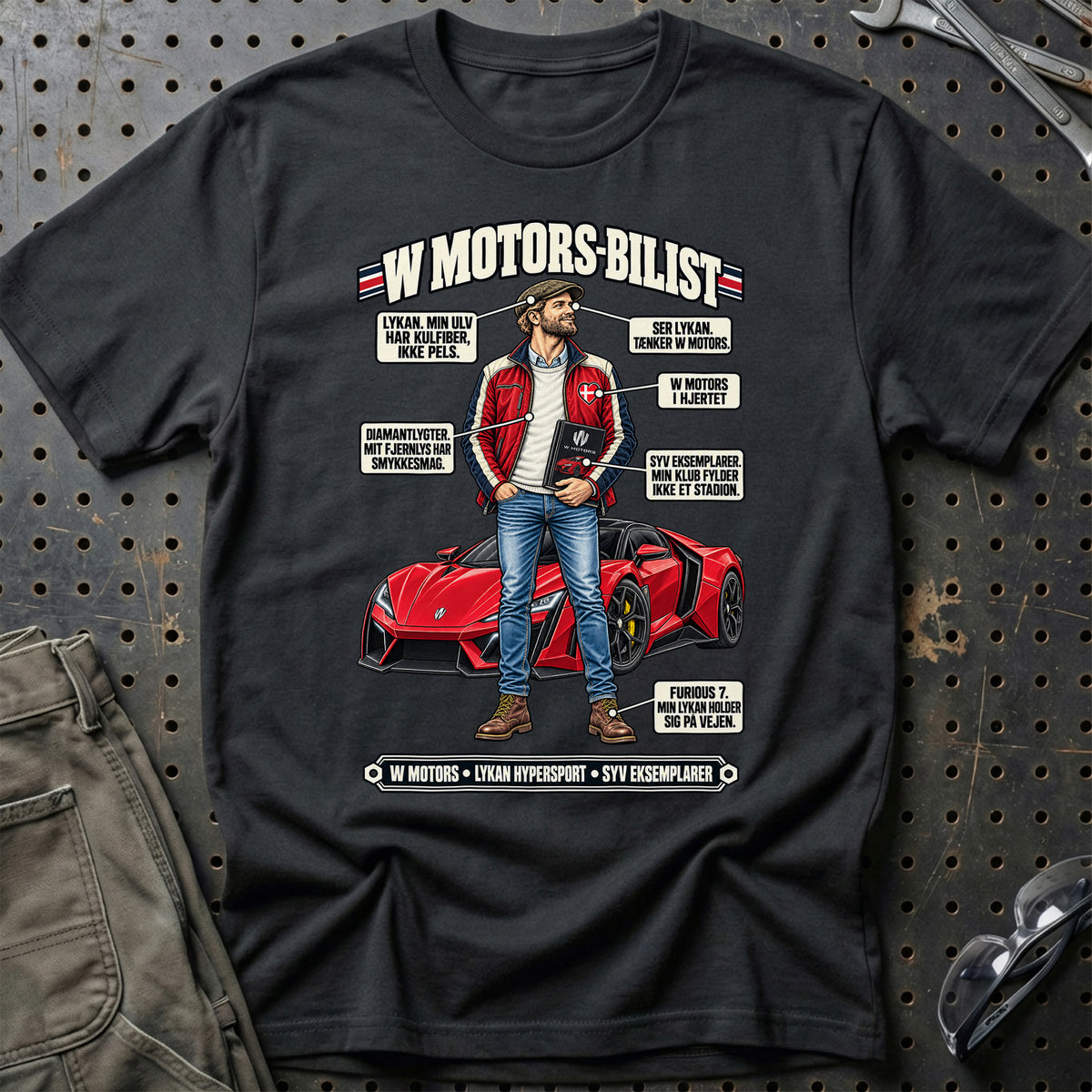 
W Motors-Bilist T-Shirt – Sort