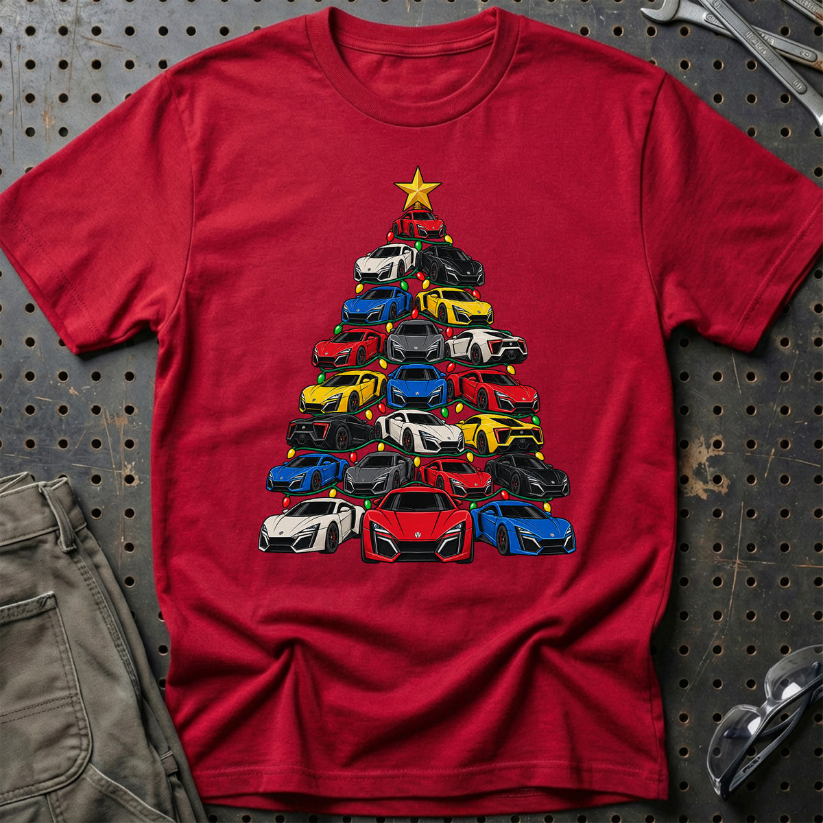 
W Motors Juletræ Christmas Tree Unisex T-Shirt – Rød – print foran