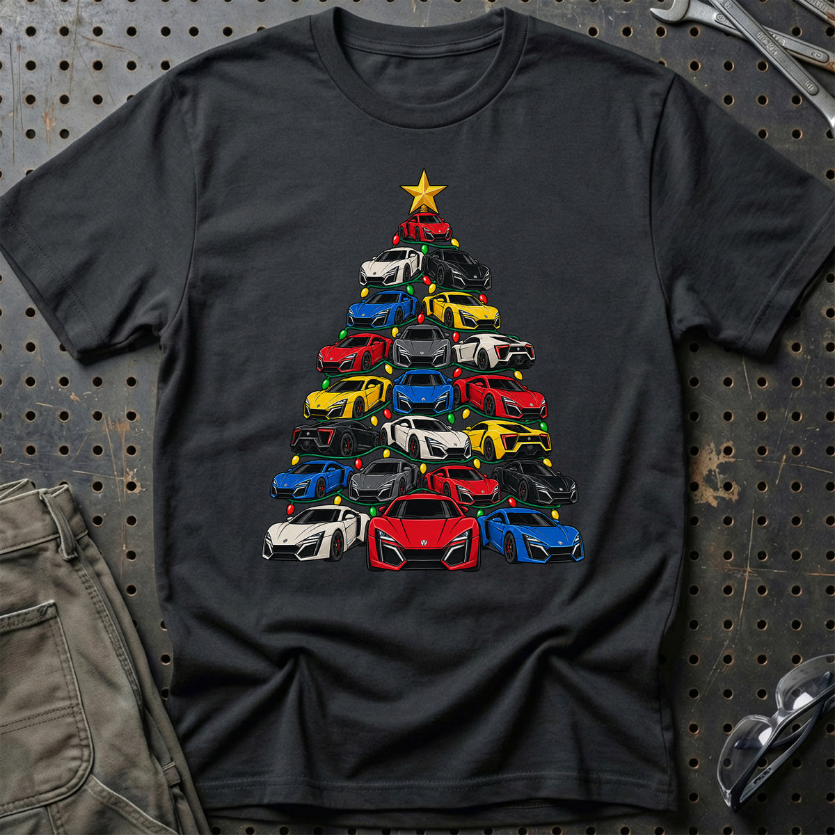 
W Motors Juletræ Christmas Tree Unisex T-Shirt – Sort – print foran