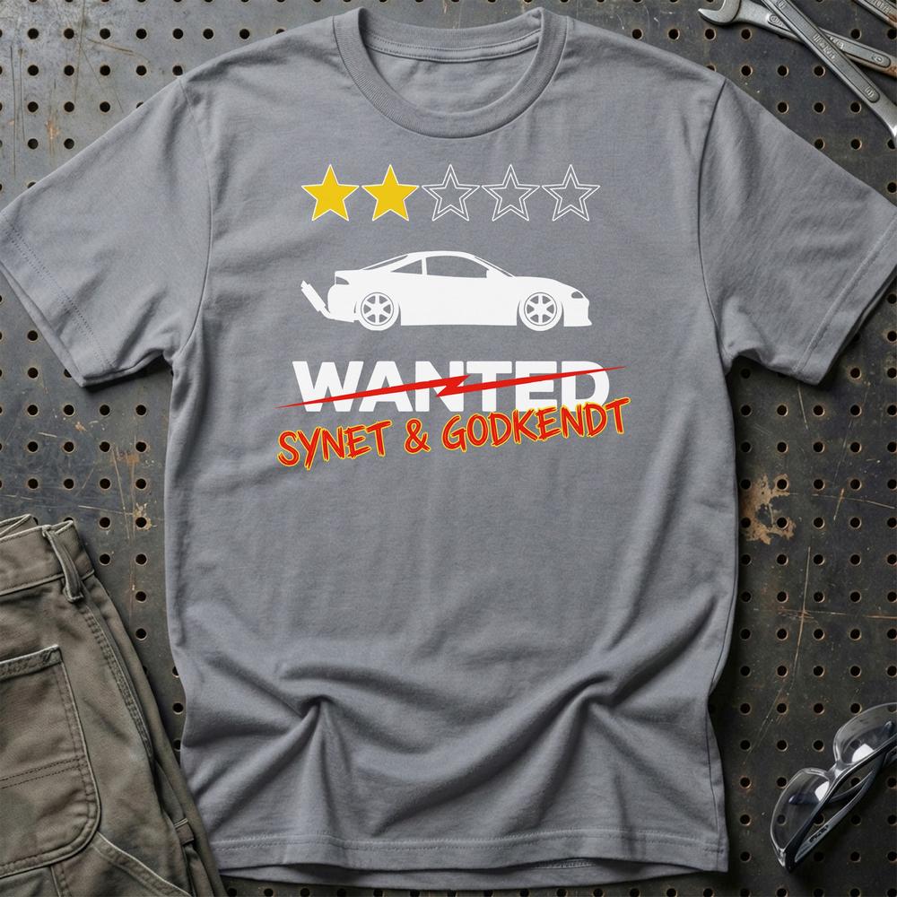Wanted Synet & Godkendt T-Shirt-Beklædning-Garage Culture-Grå Sport-S-Garage Culture Shop- garage - man cave - merchandise